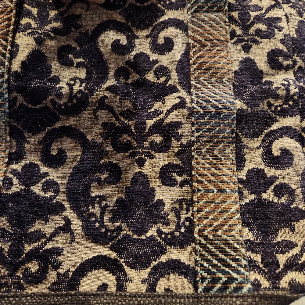 Talbots Vintage Carpetbag Style Bag Tote NWOT - Picture 2 of 7